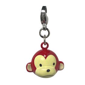 Brown Monkey Metal Jingle Bell Charm