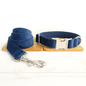 Bow pet collar large and small pet traction collar dog chain (Option: Collar plus Leash-XL)